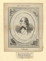 Hans Daniel Ludwig Friedrich Hassenpflug. Aus der Wochenzeitschrift "Mephistopheles", Nr. 131 vom 29.9.1850