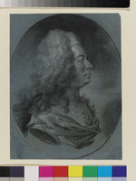 Männliches Bildnis, vermutlich Wilhelm VIII. von Hessen-Kassel, im Oval im Profil, nach rechts blickend