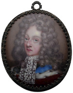 Miniaturporträt Kronprinz Frederik IV. von Dänemark und Norwegen (*1671, König 1699-1730), Sohn von König Christian V.
