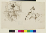Zwei Zeichnungen von Marie Gertrude Ruhl