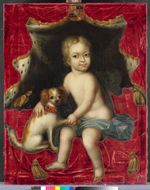 Prinz Wilhelm (VIII.) von Hessen als Kleinkind, ganzfigurig