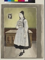 Elisabeth Dittmann, Steinperf, (Entwurf für Blatt IX des Hessischen Trachtenbuches)
