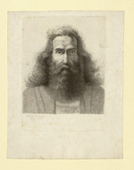 Römer mit langem Haar und Vollbart, Brustbild, Porträt en face