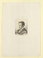 Jacob Ludwig Carl Grimm, Porträt im Halbprofil nach links (Stoll 41)