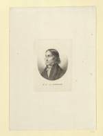 Friedrich Carl von Savigny, Porträt im Dreiviertelprofil nach links, Darstellung unten gerundet (Stoll 59)