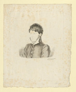 Joseph Görres, Porträt im Viertelprofil nach links, nicht fertiger Probeabdruck (Stoll 64)