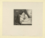 Gunda (Kunigunde)  von Savigny, in einer Pelzhaube, Porträt im Dreiviertelprofil nach rechts (Stoll 61)