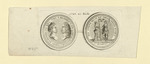 Münzentwurf mit Profilbildnissen von Friedrich I. Landgraf von Hessen-Kassel, König von Schweden und Ulrike Eleonore von Schweden