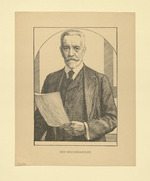 Der Reichskanzler Theobald von Bethmann Hollweg, Blatt aus "Führer und Helden. Federzeichnungen von Karl Bauer"