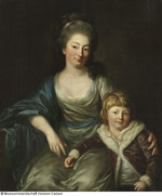 Johanna Amalie Gräfin Senfft von Pilsach mit Sohn Heinrich