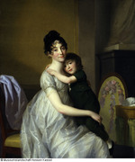 Anne Pauline Dufour-Feronce mit ihrem Sohn Jean Marc Albert