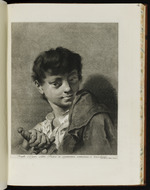 Brustbild eines jungen Mannes mit Schwert