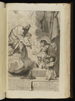 Anna von Österreich präsentiert der Jungfrau Maria ihren Sohn Ludwig XIV., der dem Jesuskind Zepter und Krone überreicht