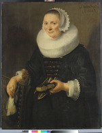 Frauenportrait in Dreiviertelfigur (Gegenstück zu GK 270)
